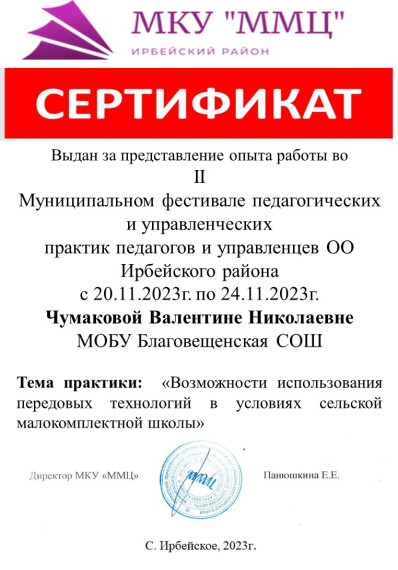 II Муниципальный фестиваль педагогических и управленческих практик.